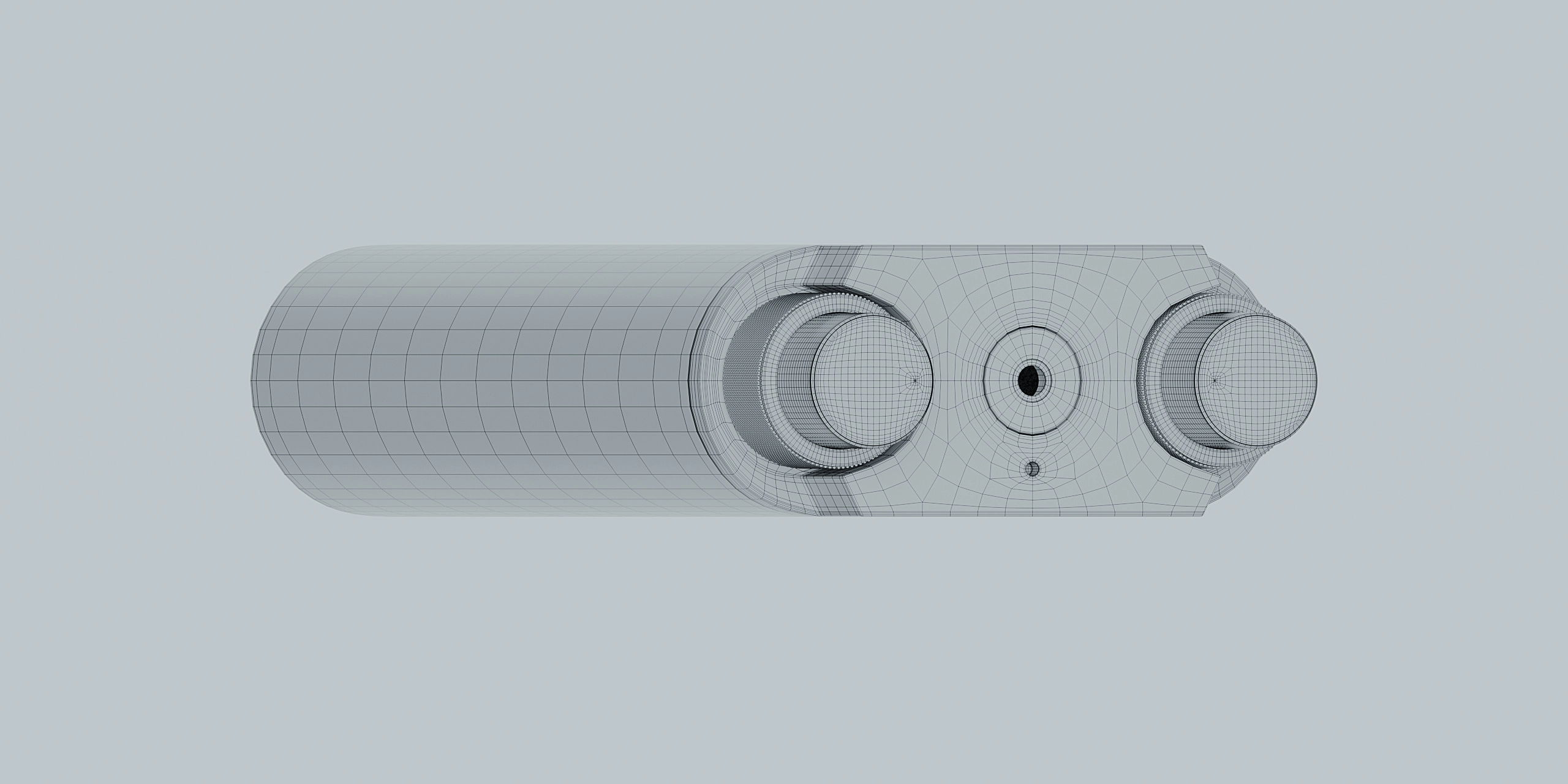 Big Head Pro — wireframe 3/4